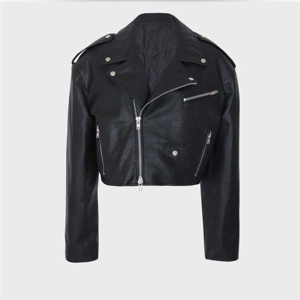 the frankie shop tidus leather jacket